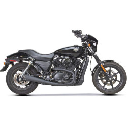 PartzBiz HD TBR005-5160199-B - Two Brothers Racing 2-Into-1 Comp-S Exhaust 2 Into 1 Black Harley Street 14-20 597776 930-02001 005-5160199-B Milwaukee Eight M8 softail  sporty replacement performance best for