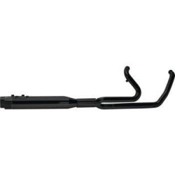 PartzBiz HD TBR005-46402-B - Two Brothers Racing 2-into-1 Comp-S Ghost Pipe Black Black Harley M8 FLH/T 597780 930-02151 005-46402-B 2 into 1 performance headers exhaust ceramic polished stainless steel milwaukee eight electra road street glide cvo upgrade best for davidson