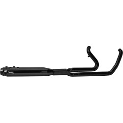 PartzBiz HD TBR005-46802-B - Two Brothers Racing 2-into-1 Comp-S Ghost Pipe Black Carbon Harley M8 FLH/T 597786 930-02157 005-46802-B 2 into 1 performance headers exhaust ceramic polished stainless steel milwaukee eight electra road street glide cvo upgrade best for davidson
