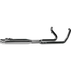 PartzBiz HD TBR005-46402-P - Two Brothers Racing 2-into-1 Comp-S Ghost Pipe Chrome Polish Harley M8 FLHT 597783 930-02153 005-46402-P 2 into 1 performance headers exhaust ceramic polished stainless steel milwaukee eight electra road street glide cvo upgrade best for davidson