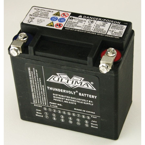 PartzBiz HD: 4401905-Ultima 1-143 Thundervolt 12V AGM Battery Upgrade 04-Up Harley Sporster 66958-04 XL PartzBiz HD: 4401905-Ultima 1-143 Thundervolt 12V AGM Battery Upgrade 04-Up Harley Sporster 66958-04 XL