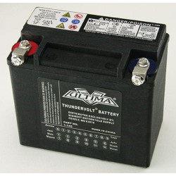 PartzBiz HD MW1-145 - Ultima 1-145 Thundervolt 12V AGM แบตเตอรี่อัพเกรด 73-96 Harley XL & FXR 65991-82B