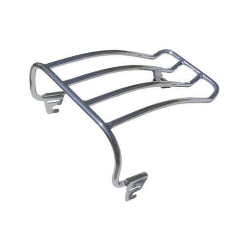 PartzBiz HD: 4401882-Ultima 121-11 Chrome Steel Rear Luggage Rack Solo Seat 84-96 Harley Softail dyna softail vrod sportster electra glide road