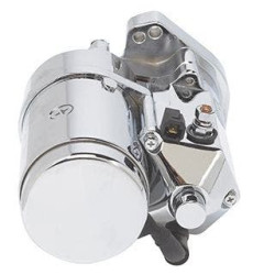 PartzBiz HD MW70-228 - Ultima 2.4kw Top Post Chrome Thunderfire Heavy Duty Starter สำหรับ 89-06 Big Twin PartzBiz HD MW70-228 - Ultima 2.4kw Top Post Chrome Thunderfire Heavy Duty Starter สำหรับ 89-06 Big Twin