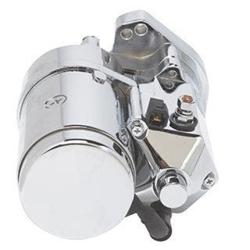 PartzBiz HD: 4401832-Ultima 2.4kw Top Post Chrome Thunderfire Heavy Duty Starter สำหรับ 89-06 Big Twin PartzBiz HD: 4401832-Ultima 2.4kw Top Post Chrome Thunderfire Heavy Duty Starter สำหรับ 89-06 Big Twin