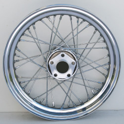 PartzBiz HD MW36-314 - Ultima 36-314 Chrome 40 Spoke 16 X 3" Front Wheel Harley FL 73-83 chopper classic old school wire custom bagger replacement best for performance motorcycle PartzBiz HD MW36-314 - Ultima 36-314 Chrome 40 Spoke 16 X 3" Front Wheel Harley FL 73-83 chopper classic old school wire custom bagger replacement best for performance motorcycle