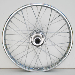PartzBiz HD MW36-344 - Ultima 36-344 Chrome 40 Spoke 16 X 3" Front Wheel Harley FL 84-99 chopper classic old school wire custom bagger replacement best for performance motorcycle PartzBiz HD MW36-344 - Ultima 36-344 Chrome 40 Spoke 16 X 3" Front Wheel Harley FL 84-99 chopper classic old school wire custom bagger replacement best for performance motorcycle