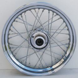PartzBiz HD MW36-399 - Ultima 36-399 Chrome 40 Spoke 21 x 2.5" Front Wheel Harley FXR XL 84-99 chopper classic old school wire custom bagger replacement best for performance motorcycle PartzBiz HD MW36-399 - Ultima 36-399 Chrome 40 Spoke 21 x 2.5" Front Wheel Harley FXR XL 84-99 chopper classic old school wire custom bagger replacement best for performance motorcycle