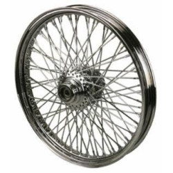 PartzBiz HD MW36-411 - Ultima 36-411 Chrome 80 Spoke Front Wheel w/ Billet Hub 21” x 2.15” Harley Custom Chopper Upgrade Replacement Rim Spokes Softail PartzBiz HD MW36-411 - Ultima 36-411 Chrome 80 Spoke Front Wheel w/ Billet Hub 21” x 2.15” Harley Custom Chopper Upgrade Replacement Rim Spokes Softail