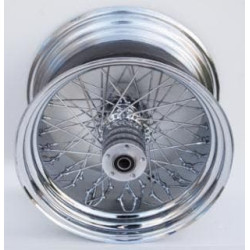 PartzBiz HD MW36-415 - Ultima 36-415 Chrome 60 Spoke Rear Wheel w/ Billet Hub 18” x 10.50” 1" Axle Harley Davidson Chopper Bike Motorcycle Custom Upgrade Replacement Rim Hub Wire Old School Classic PartzBiz HD MW36-415 - Ultima 36-415 Chrome 60 Spoke Rear Wheel w/ Billet Hub 18” x 10.50” 1" Axle Harley Davidson Chopper Bike Motorcycle Custom Upgrade Replacement Rim Hub Wire Old School Classic