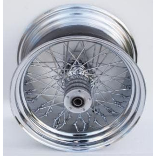 PartzBiz HD: 4401829-Ultima 36-415 Chrome 60 Spoke Rear Wheel w/ Billet Hub 18‚Äù x 10.50‚Äù 1" Axle Harley Davidson Chopper Bike Motorcycle Custom Upgrade Replacement Rim Hub Wire Old School Classic