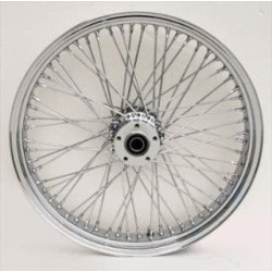 PartzBiz HD MW36-491 - Ultima 36-491 Chrome 60 Spoke Front Wheel Billet Hub 21” x 3.5” Harley Davidson Dual Disc Harley Custom Chopper Upgrade Replacement Rim Spokes Softail PartzBiz HD MW36-491 - Ultima 36-491 Chrome 60 Spoke Front Wheel Billet Hub 21” x 3.5” Harley Davidson Dual Disc Harley Custom Chopper Upgrade Replacement Rim Spokes Softail