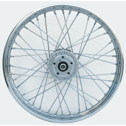 PartzBiz HD MW36-602 - Ultima 36-602 Chrome 40 Spoke 16 x 3.5 Front Wheel Single Disc Harley FLST 86-99 SOFTAIL DYNA chopper classic old school wire custom bagger replacement best for performance motorcycle PartzBiz HD MW36-602 - Ultima 36-602 Chrome 40 Spoke 16 x 3.5 Front Wheel Single Disc Harley FLST 86-99 SOFTAIL DYNA chopper classic old school wire custom bagger replacement best for performance motorcycle