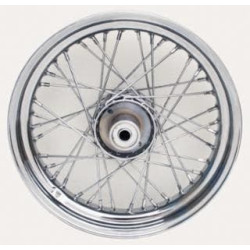 PartzBiz HD MW36-607 - Ultima 36-607 Chrome 40 Spoke 16 x 3.5 Front Wheel Single Disc 84-99 Harley Davidson FXST FXD Softail Dyna chopper classic old school wire custom bagger replacement best for performance motorcycle PartzBiz HD MW36-607 - Ultima 36-607 Chrome 40 Spoke 16 x 3.5 Front Wheel Single Disc 84-99 Harley Davidson FXST FXD Softail Dyna chopper classic old school wire custom bagger replacement best for performance motorcycle