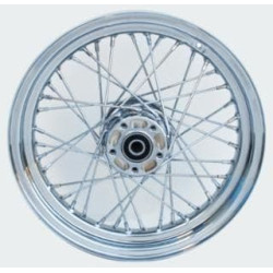 PartzBiz HD MW36-733 - Ultima 36-733 Chrome 40 Spoke 16 x 3 Front Wheel 00-06 Harley Davidson Softail Dyna FX FLS FLST FXD FXDWG chopper classic old school wire custom bagger replacement best for performance motorcycle PartzBiz HD MW36-733 - Ultima 36-733 Chrome 40 Spoke 16 x 3 Front Wheel 00-06 Harley Davidson Softail Dyna FX FLS FLST FXD FXDWG chopper classic old school wire custom bagger replacement best for performance motorcycle