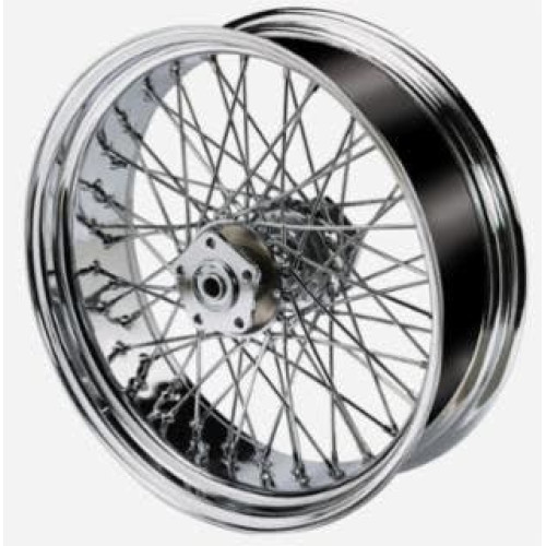 PartzBiz HD: 4401773-Ultima 36-735 Chrome 60 Spoke 16 x 5.5 Billet Rear Wheel Rim Harley Davidson Custom Softail Dyna XL FX FLS FLST FXD FXDWG chopper classic old school wire custom bagger replacement best for performance motorcycle