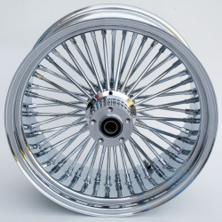PartzBiz HD MW37-511 - Ultima 37-511 Chrome Fat King 48 Spoke Rear Wheel w/ Billet Hub 18"x8.5" 1" Axle PartzBiz HD MW37-511 - Ultima 37-511 Chrome Fat King 48 Spoke Rear Wheel w/ Billet Hub 18"x8.5" 1" Axle