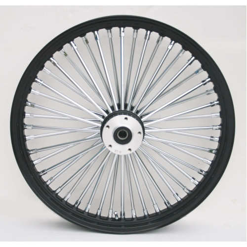 PartzBiz HD: 4401749-Ultima 37-513 Black Fat King 48 Spoke Rear Wheel w/ Billet Hub 21"x2.15" 1" Axle PartzBiz HD: 4401749-Ultima 37-513 Black Fat King 48 Spoke Rear Wheel w/ Billet Hub 21"x2.15" 1" Axle