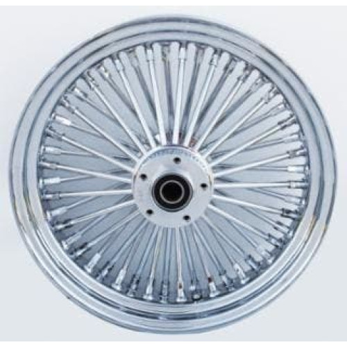 PartzBiz HD: 4401754-Ultima 37-529 Chrome 48 King Spoke 16 x 3.5" Rear Dual Disk Wheel 1" Axle 00-07 Harley Davidson Custom Chopper Bike Motorcycle Rim Classic Upgrade Replacement 