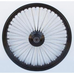 PartzBiz HD MW37-541 - Ultima 37-541 Black Fat King 48 Spoke Front Wheel w/ Billet Hub 26"x3.5" Single PartzBiz HD MW37-541 - Ultima 37-541 Black Fat King 48 Spoke Front Wheel w/ Billet Hub 26"x3.5" Single
