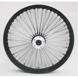 PartzBiz HD MW37-549 - Ultima 37-549 Black Fat King 48 Spoke Front Wheel w/ Billet Hub 23"x3.5" 1" Axle PartzBiz HD MW37-549 - Ultima 37-549 Black Fat King 48 Spoke Front Wheel w/ Billet Hub 23"x3.5" 1" Axle