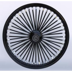 PartzBiz HD MW37-564 - Ultima 37-564 Black 48 King Spoke 21 x 2.15" Front Wheel 1" Axle 00-07 Harley Davidson Custom Chopper Bike Motorcycle Rim Classic Upgrade Replacement PartzBiz HD MW37-564 - Ultima 37-564 Black 48 King Spoke 21 x 2.15" Front Wheel 1" Axle 00-07 Harley Davidson Custom Chopper Bike Motorcycle Rim Classic Upgrade Replacement