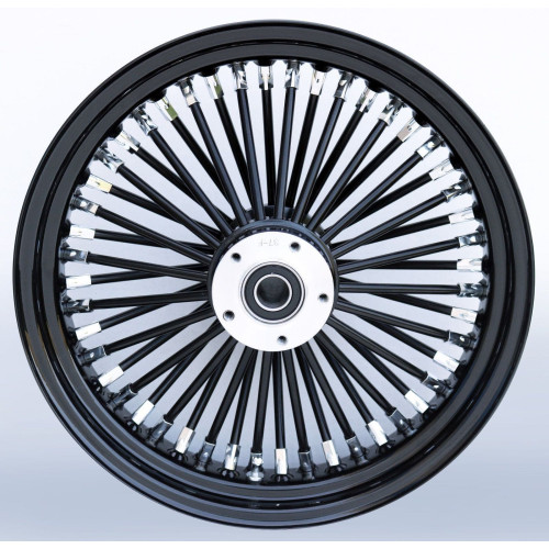PartzBiz HD: 4401701-Ultima 37-721 Black Fat King 48 Spoke Front Wheel w/ Billet Hub 18"x3.5" Single PartzBiz HD: 4401701-Ultima 37-721 Black Fat King 48 Spoke Front Wheel w/ Billet Hub 18"x3.5" Single