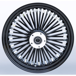 PartzBiz HD MW37-732 - Ultima 37-732 Black Fat King 48 Spoke Front Wheel w/ Billet Hub 16"x3.5" Single PartzBiz HD MW37-732 - Ultima 37-732 Black Fat King 48 Spoke Front Wheel w/ Billet Hub 16"x3.5" Single