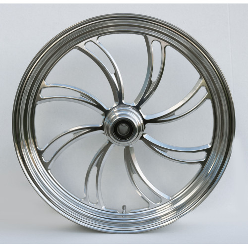 PartzBiz HD: 4401682-Ultima 37-811 Polished CNC Vortex Front Motorcycle Wheel 18"x3.5" Dual Rotor custom chopper motorcycle bike upgrade best replacement rim style PartzBiz HD: 4401682-Ultima 37-811 Polished CNC Vortex Front Motorcycle Wheel 18"x3.5" Dual Rotor custom chopper motorcycle bike upgrade best replacement rim style