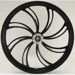 PartzBiz HD MW37-820 - Ultima 37-820 Black CNC Vortex Front Motorcycle Wheel 26"x3.5" Dual Rotor Harley custom chopper motorcycle bike upgrade best replacement rim style PartzBiz HD MW37-820 - Ultima 37-820 Black CNC Vortex Front Motorcycle Wheel 26"x3.5" Dual Rotor Harley custom chopper motorcycle bike upgrade best replacement rim style