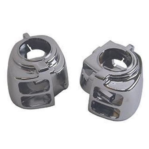 PartzBiz HD: 4401650-Ultima 47-230 Chrome Handlebar Switch Housing Kit 96+ Harley Davidson Big Twin | 47-230 PartzBiz HD: 4401650-Ultima 47-230 Chrome Handlebar Switch Housing Kit 96+ Harley Davidson Big Twin | 47-230