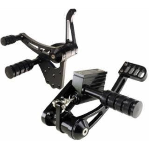 PartzBiz HD: 4401655-Ultima 47-441 Black Billet Forward Foot Controls 3/4" MC 36-99 Harley Big Twin | 47-441