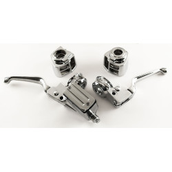 PartzBiz HD MW47-707 - ชุดควบคุมแฮนด์รถ Ultima 47-707 Chrome 3/4” Bore MC 82-95 Harley Touring electra road glide king tour street upgrade replacement oe best for Performance dual disc PartzBiz HD MW47-707 - ชุดควบคุมแฮนด์รถ Ultima 47-707 Chrome 3/4” Bore MC 82-95 Harley Touring electra road glide king tour street upgrade replacement oe best for Performance dual disc
