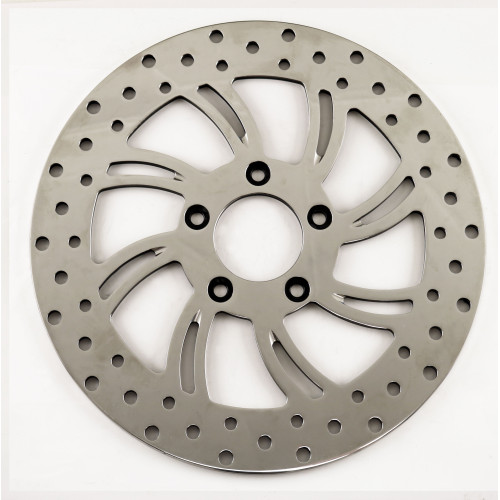 PartzBiz HD: 4401561-Ultima 90-653 Polished 11.8" Vortex Front Brake Rotor Touring Dyna 06-13