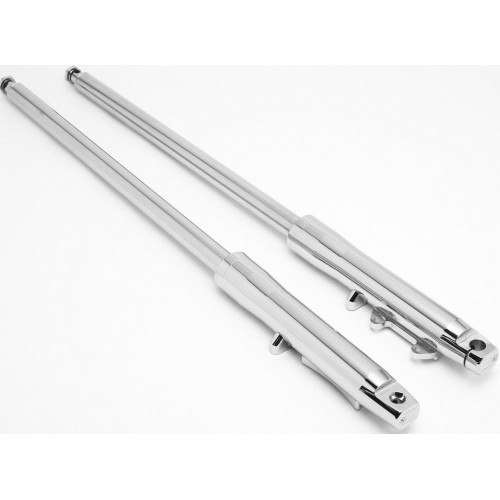 PartzBiz HD: 4401516-Ultima Billet Chrome 41mm +8" Stock Length Forks '84 Later Harley Style 117-164 PartzBiz HD: 4401516-Ultima Billet Chrome 41mm +8" Stock Length Forks '84 Later Harley Style 117-164