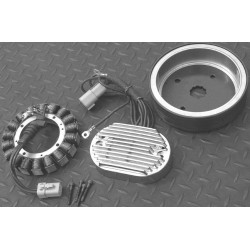 PartzBiz HD MW53-55 - ระบบชาร์จ Ultima Complete 38 แอมป์สำหรับ Harley Twin Cam รุ่น 99-06