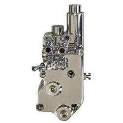 PartzBiz HD MW98-640 - ปั๊มน้ำมันฟอร์จ Ultima ขัดเงา Big Twin Panhead Knucklehead Shovelhead 36-72