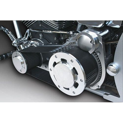 PartzBiz HD: 4401515-Ultima Polished Street Style 3.35" Open Belt Drive for Dyna Models 90-06 58-902