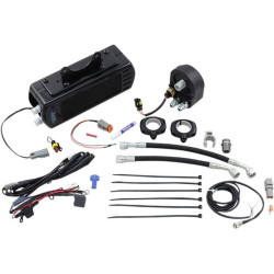 PartzBiz HD DS07130204 - UltraCool SMT-2G Black Fan Cooled Plug N Play Oil Cooler kit 09-16 Harley-Davidson Touring street แผนที่ electra glide king FLH FLT 0713-0204 07130204