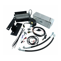 PartzBiz HD DS07130149 - UltraCool RF-2SS ชุดออยคูลเลอร์สแตนเลส 09-16 Harley-Davidson Touring Bagger Dresser 0713-0149 07130149