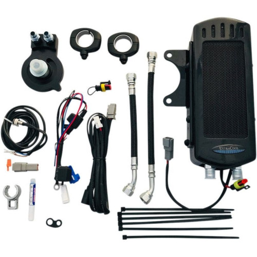 PartzBiz HD: 4401455-UltraCool SMSP-1G Black Side Mount Fan Cooled Oil Cooler Kit 86-03 Harley Sportster 1100 1200 750 833 Performance Replacement Upgrade ระบบทำความเย็น PartzBiz HD: 4401455-UltraCool SMSP-1G Black Side Mount Fan Cooled Oil Cooler Kit 86-03 Harley Sportster 1100 1200 750 833 Performance Replacement Upgrade ระบบทำความเย็น