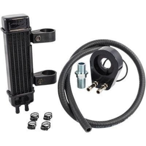 PartzBiz HD: 4401458-Jagg 762-1000 ระบบทำความเย็นน้ำมันเครื่องรถจักรยานยนต์ Slimline 6 แถว Yamaha Bolt XV950 14-20 0713-0228 071-0228 Best New Engine Motor M8 Milwaukee Eight Old Pump Filter Lines Hose Upgrade 0713-0225 07130225