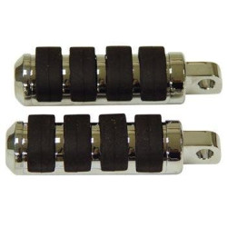 PartzBiz HD MU24068 - Mid USA 24068 V-Factor Chrome Anti-Vibe Footrests Pegs OE 50901-84T Harley electra road street glide evo big twin fxr sportster softail slim deluxe fat boy bob PartzBiz HD MU24068 - Mid USA 24068 V-Factor Chrome Anti-Vibe Footrests Pegs OE 50901-84T Harley electra road street glide evo big twin fxr sportster softail slim deluxe fat boy bob