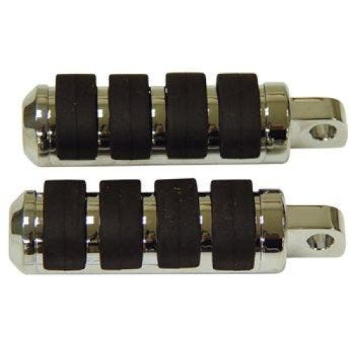 PartzBiz HD: 4401451-Mid USA 24068 V-Factor Chrome Anti-Vibe Footrests Pegs OE 50901-84T Harley electra road street glide evo big twin fxr sportster softail slim deluxe fat boy bob