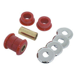 PartzBiz HD MU41337 - บูชแฮนด์โพลียูรีเทนสีแดง V-Factor บูชไรเซอร์แฮนด์ Harley 73-Up