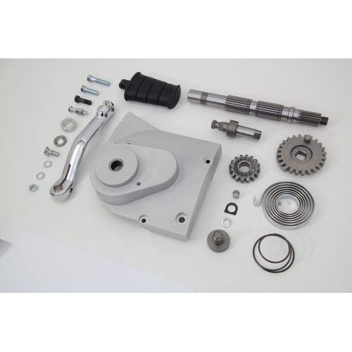 PartzBiz HD: 4401339-V-Twin 22-0562 Polished Kick Starter Conversion Kit 04-06 Harley Sportster Sporty XL 28T Pulley