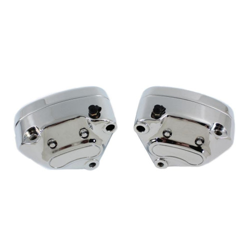 PartzBiz HD: 4401343-V-Twin 23-0581 Chrome Front 4 Piston Caliper Set Harley FLT Touring 00-07