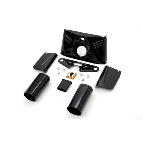 PartzBiz HD: 4401287-V-Twin 24-1464 Black Fork Cover Kit Hydra Glide style Harley FLH Panhead 49-59 bodywork wind shield deflector davidson electra road street glide king