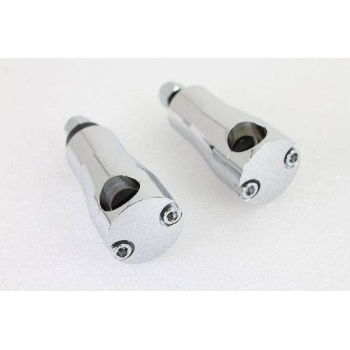 PartzBiz HD: 4401299-V-Twin 25-2227 Chrome 3" Tall Handle Bar Riser Clamp Mount Set Harley FL 49-59 PartzBiz HD: 4401299-V-Twin 25-2227 Chrome 3" Tall Handle Bar Riser Clamp Mount Set Harley FL 49-59