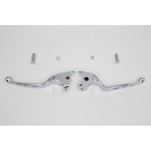 PartzBiz HD: 4401305-V-Twin 26-0800 Chrome Drilled Hand Lever Set 3-Hole Harley FLT Touring 14-16 throttle wire best for buy davidson handlebar electra road street glide king PartzBiz HD: 4401305-V-Twin 26-0800 Chrome Drilled Hand Lever Set 3-Hole Harley FLT Touring 14-16 throttle wire best for buy davidson handlebar electra road street glide king